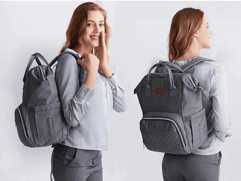 Bolsa Mochila Maternidade Impermeável com USB - SmartBag