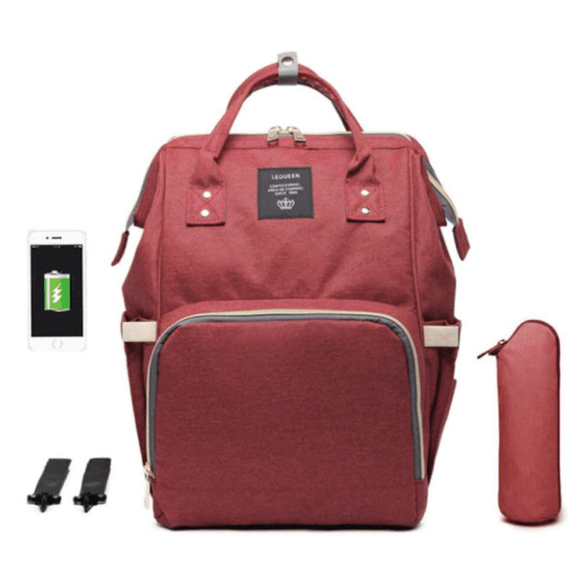 Bolsa Mochila Maternidade Impermeável com USB - SmartBag