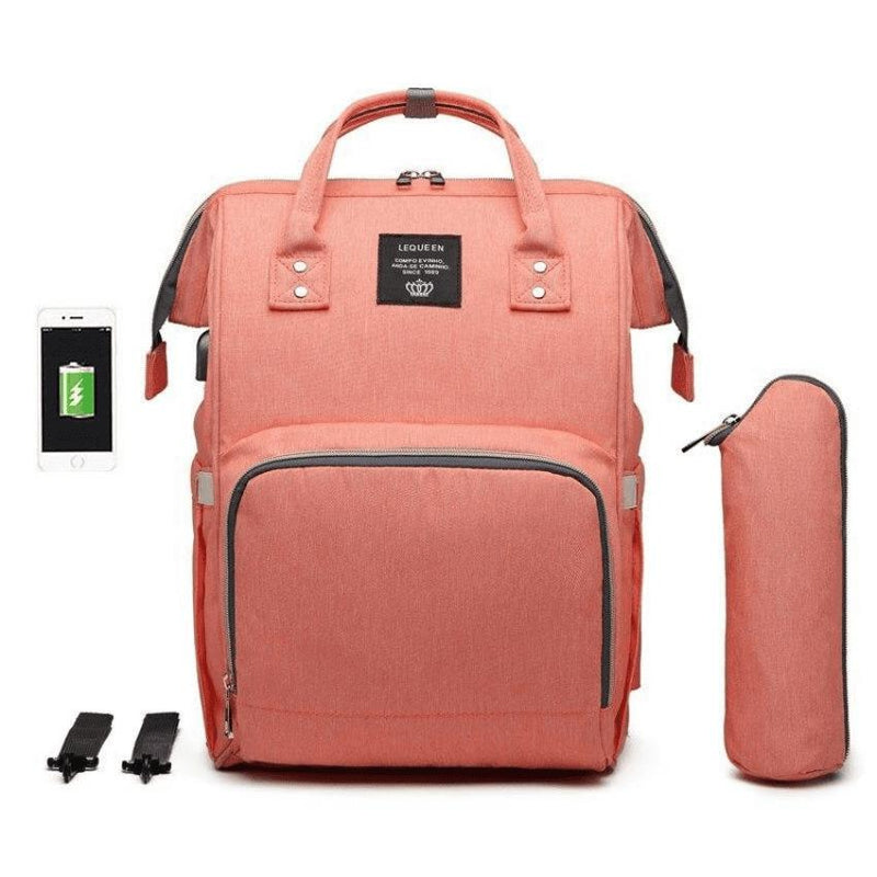 Bolsa Mochila Maternidade Impermeável com USB - SmartBag