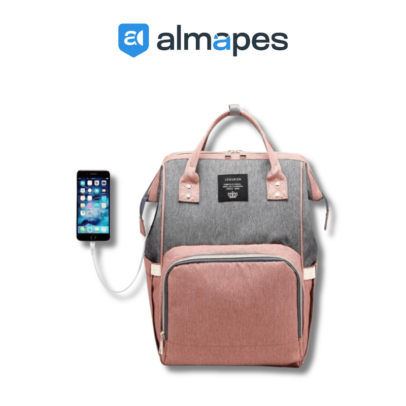 Bolsa Mochila Maternidade Impermeável com USB - SmartBag