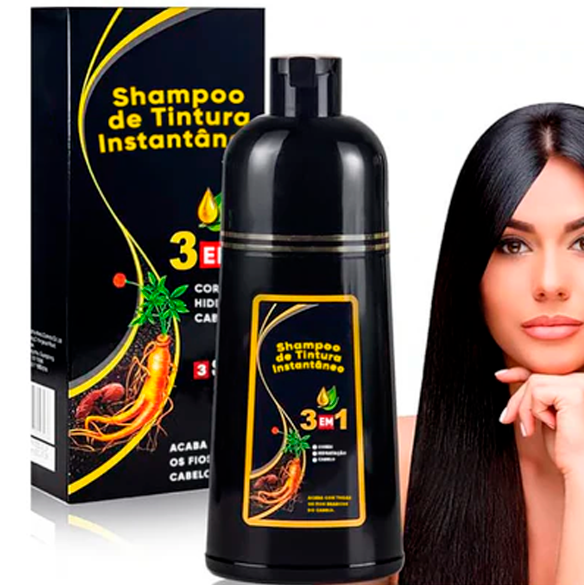 Shampoo para Tintura de Cabelo Brimless Botânico Natural 3 em 1