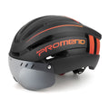 Capacete Ciclismo com Luz Traseira e Viseira Magnética Promend