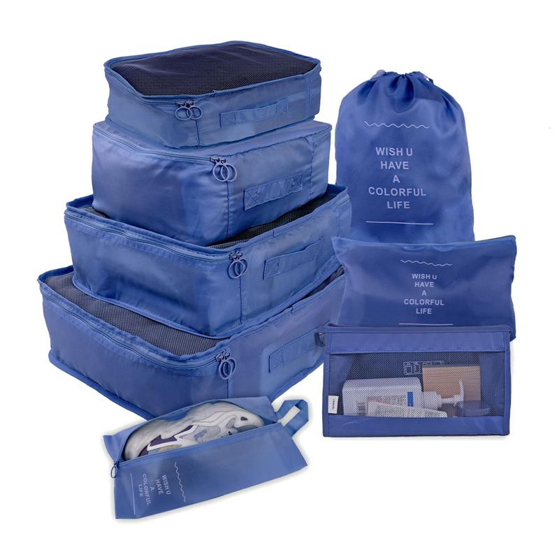 Kit com Bolsas Organizadoras Premium Para Viajem - Compre 5 Leve 7