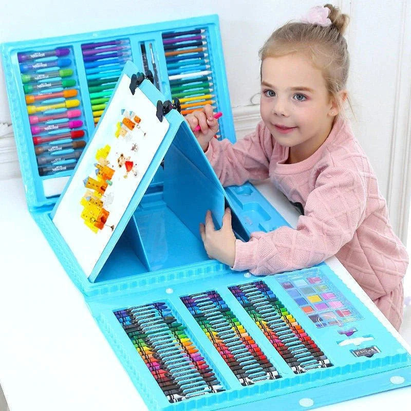 Maleta de Desenho e Pintura  Infantil 208 Peças - CriativeKids