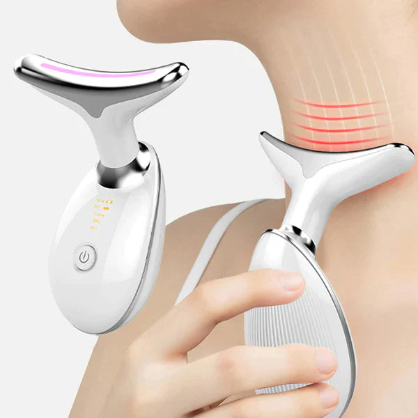 Massageador Rejuvenescedor com LED para Rosto e Pescoço - LumaFace