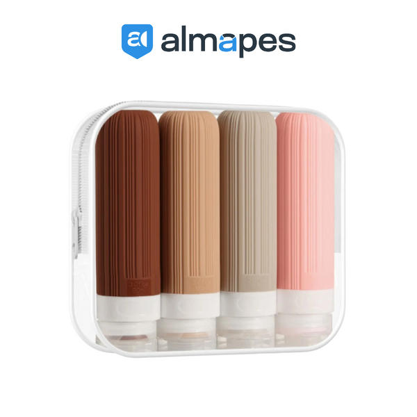 Kit de Frascos Flexível de Higiene Pessoal para Viagem - MiniFlex Kit
